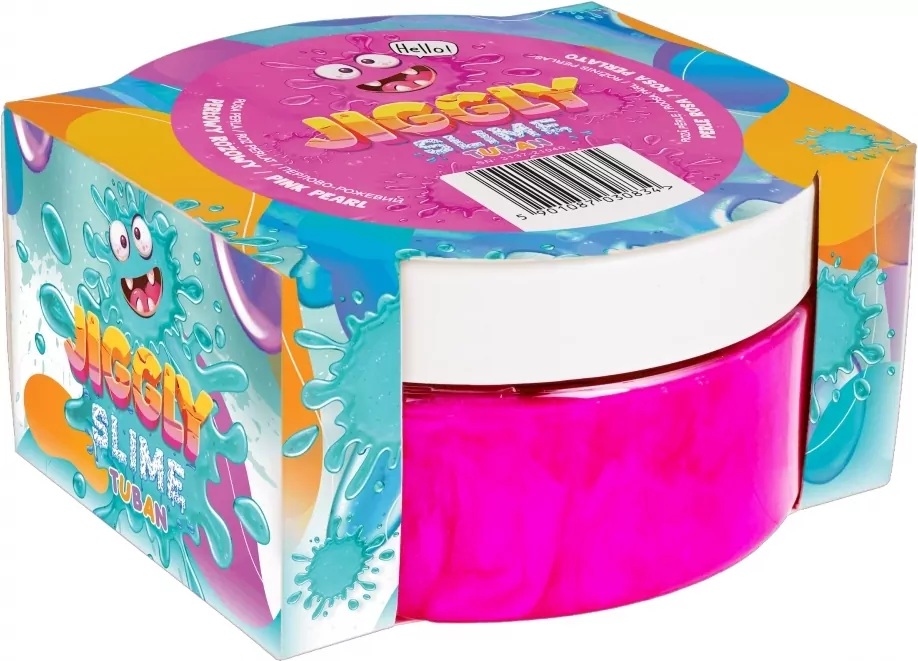 Jiggly Slime. Różowy perłowy 200g - tantis.pl