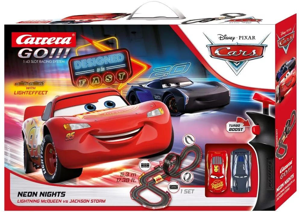 Carrera GO!!! Disney Pixar Cars. Neon Nights. Tor wyścigowy 5,3m - tantis.pl