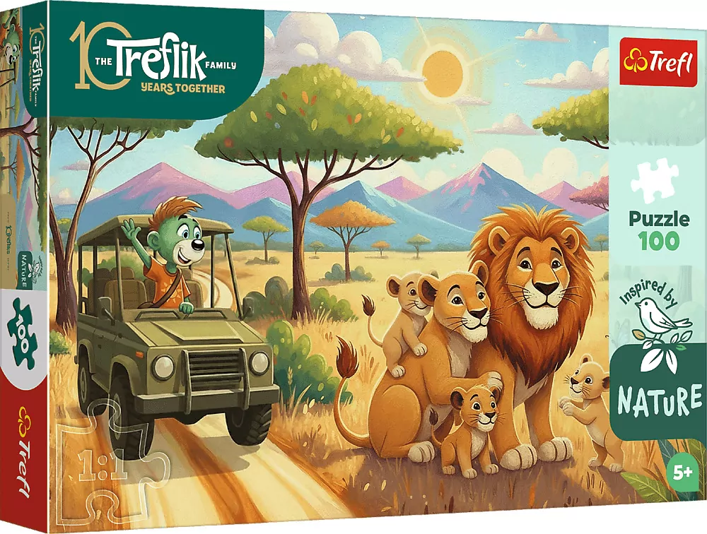 Puzzle 100 Inspired By Nature - Lwy TREFL - tantis.pl