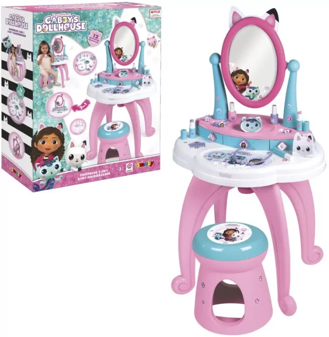 Smoby Koci domek Gabi Toaletka 2w1 - tantis.pl