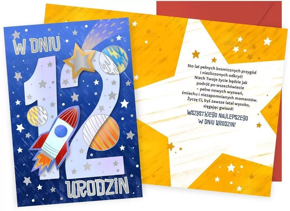 Karnet Urodziny 12 - tantis.pl