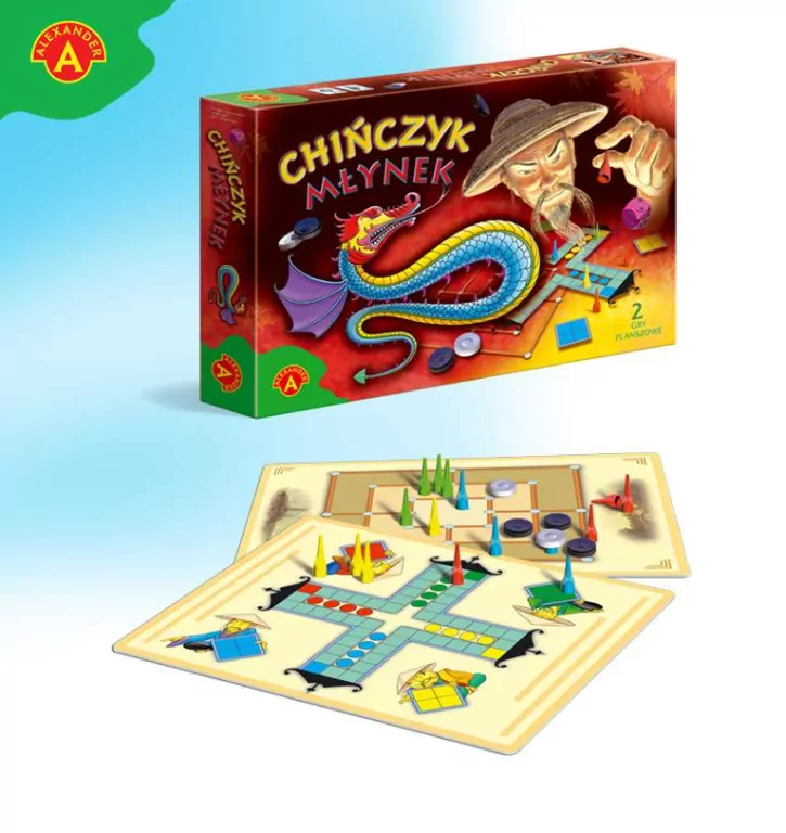 Gry planszowe. Chińczyk. Młynek - tantis.pl