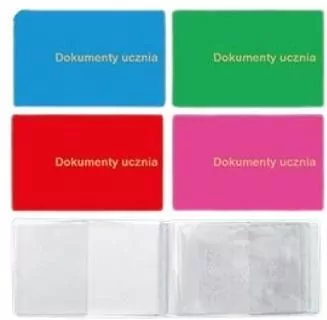 Okładka na dokumenty ucznia mała PVC mix - tantis.pl