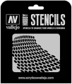 Vallejo: ST-SF003 - Stencils - Distorted Honeycomb - tantis.pl