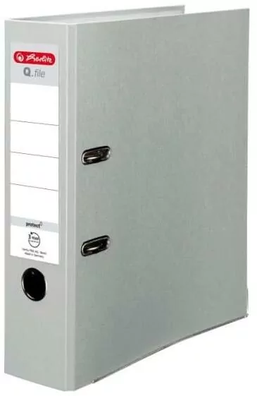 Segregator A4 8cm PP popielaty Q file - tantis.pl