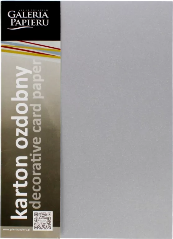 Karton ozdobny A4 Milenium 180g srebrny 20 szt - tantis.pl