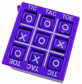 Gra kółko i krzyżyk 4,5 cm fioletowa