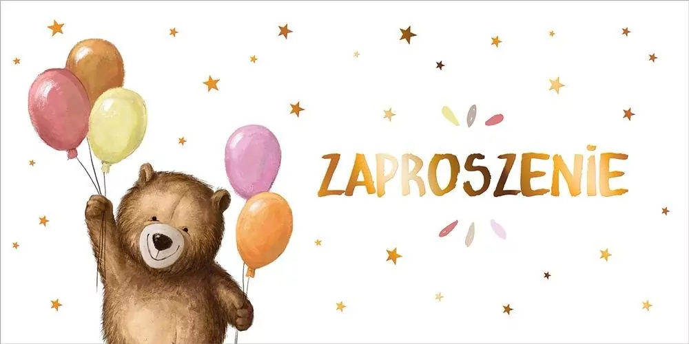 Zaproszenie Dziecięce Z68 (5szt) - tantis.pl