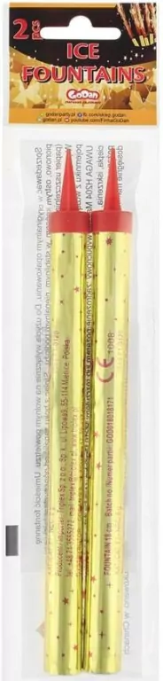 Fontanny tortowe party 18 cm. Zestaw 2 sztuki - tantis.pl