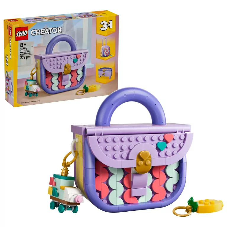LEGO® Modna torebka ze schowkiem 31391 - tantis.pl