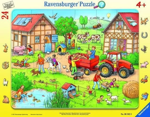 Ravensburger. Puzzle 24 ramkowe. Moja mała farma - tantis.pl