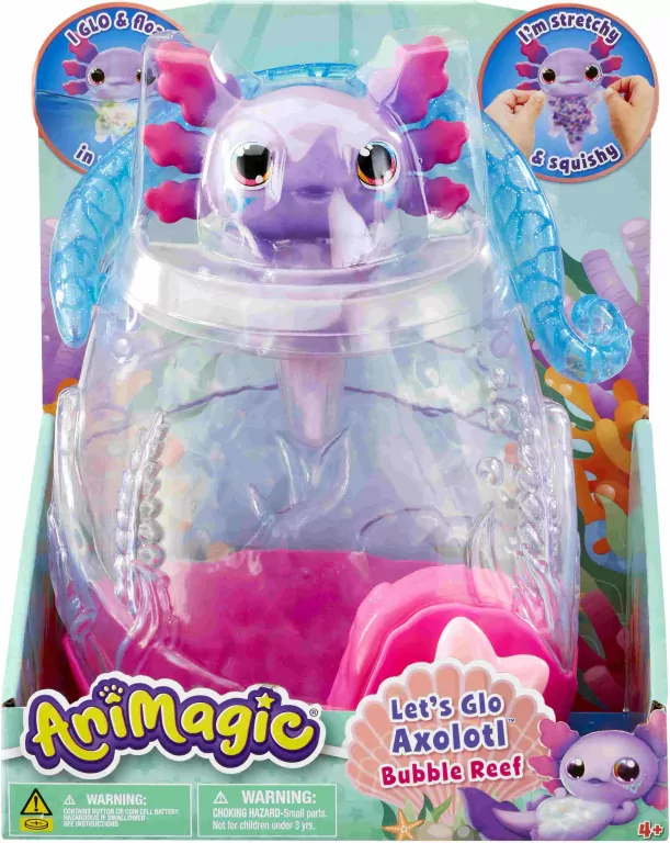 Animagic Let's Glo Axolotl Bubble Reef - tantis.pl