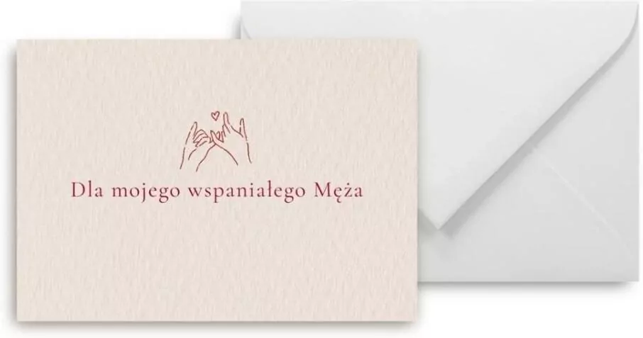 Mini kartka dla mojego wspaniałego Męża - tantis.pl