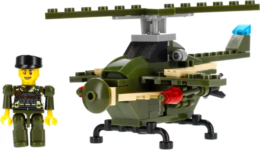Klocki konstrukcyjne Alleblox Military 96-104 elementy, mix - tantis.pl