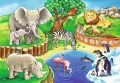 Ravensburger. Puzzle 2x12. Zwierzęta w Zoo - tantis.pl