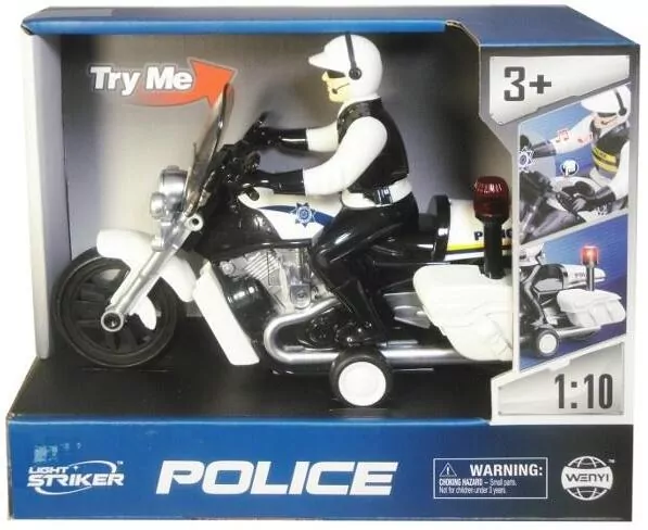 Motor policyjny ze światłem i dźwiękiem - tantis.pl