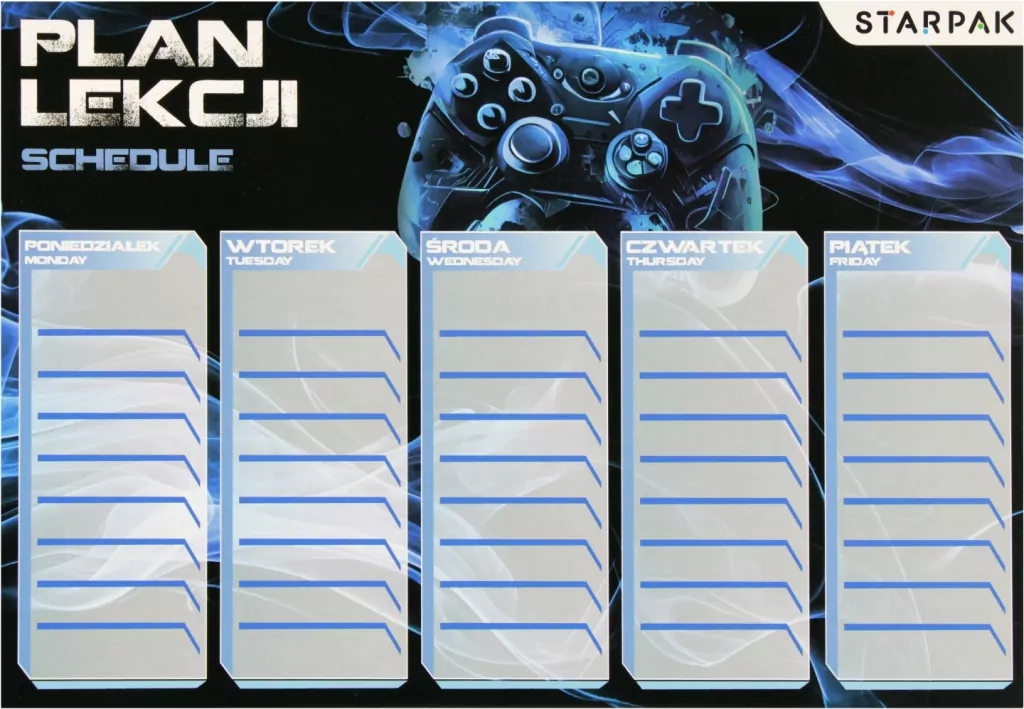 PLAN LEKCJI A5 NAKLEJ NA ZESZ PAD STK PB1/24 - tantis.pl