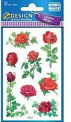 Naklejki papierowe z kwiatkami. Róża - tantis.pl