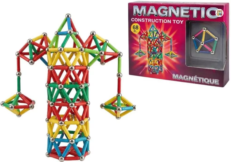 Klocki magnetyczne 68el - tantis.pl