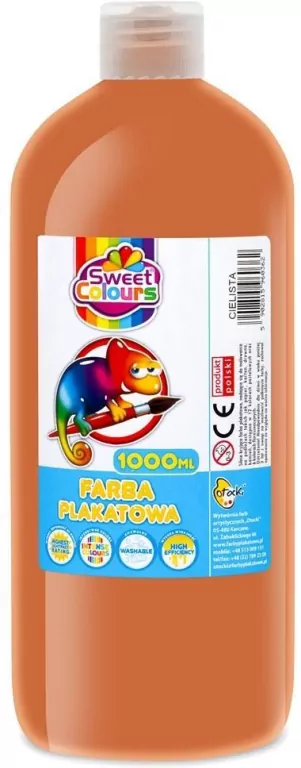 Farba plakatowa cielista 1000ml - tantis.pl