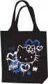 Torba na ramię Hello Kitty Woven black neon - tantis.pl