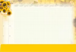 Planer 2026 A2 z listwą Słoneczniki