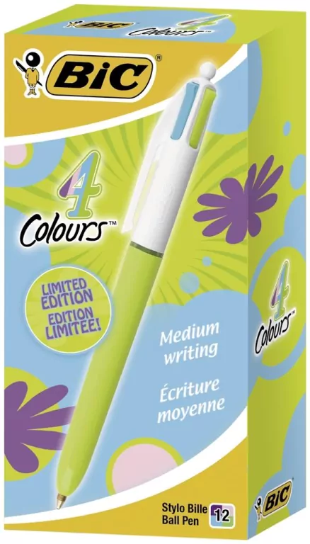 BIC. Długopis 4 Colours Fashion, 12 sztuk - tantis.pl