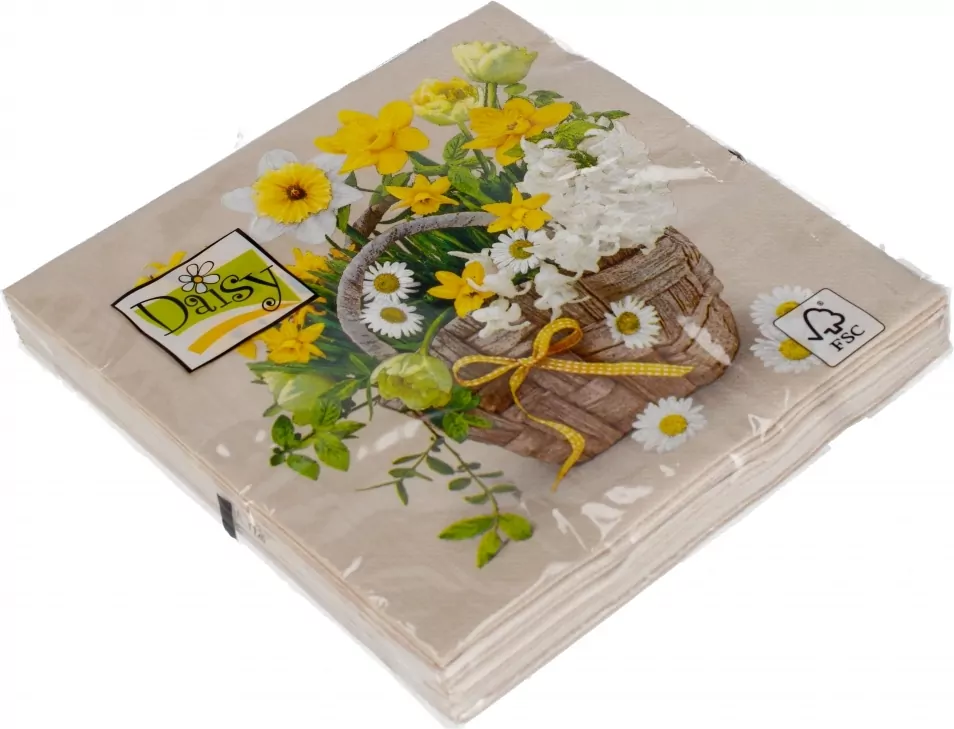 Serwetki 33x33 cm Daisy Wiosenne op. 20 szt - tantis.pl