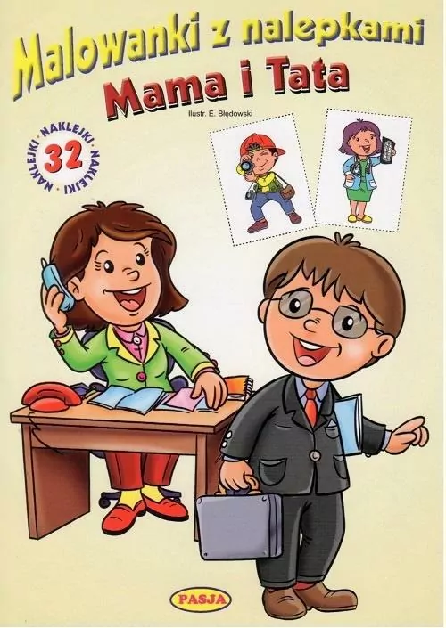 Mama i Tata. Malowanki z nalepkami - tantis.pl