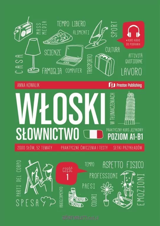 Włoski w tłumaczeniach. Słownictwo poziom A1-B1 - tantis.pl