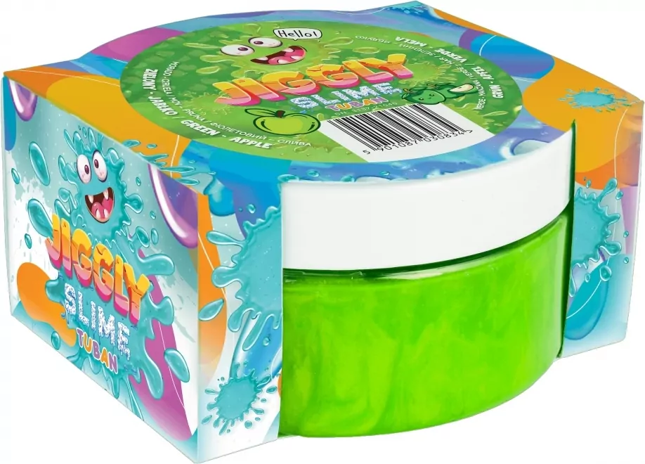 Tuban. Jiggly Slime zapachowy. Zielone jabłko, 200g - tantis.pl