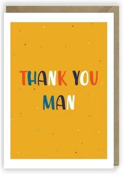 Kartka okolicznościowa, Thank you man A6 - tantis.pl