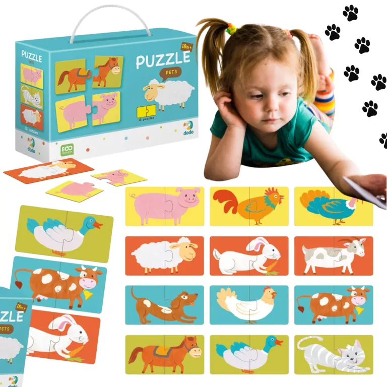 Puzzle Duo. Zwierzęta - tantis.pl