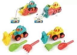 Zestaw do piasku z koparką mix - tantis.pl