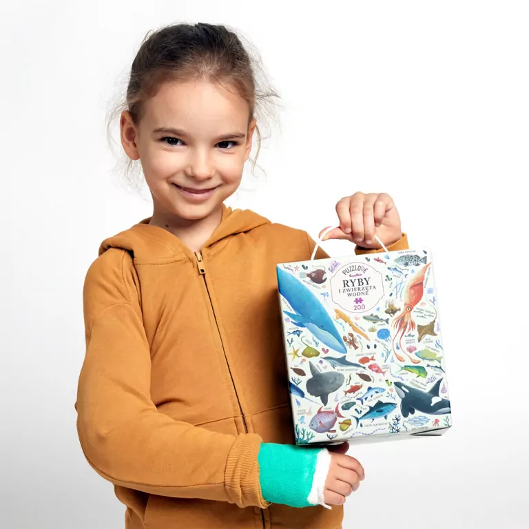 CzuCzu. Puzzlove. Ryby i zwierzęta wodne. 200 el. - tantis.pl
