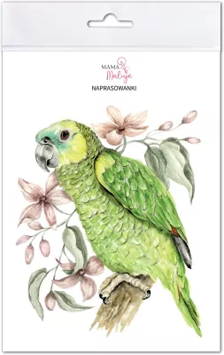 Naprasowanki Papuga zielona
