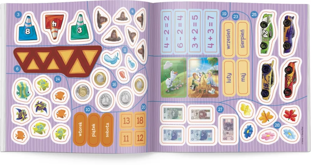 Disney uczy. Elementarz matematyczny. Ćwiczenia - tantis.pl