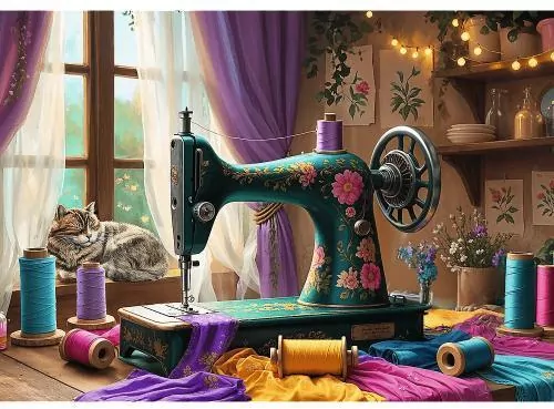 Puzzle 1000 Moja pracownia krawiecka TREFL - tantis.pl