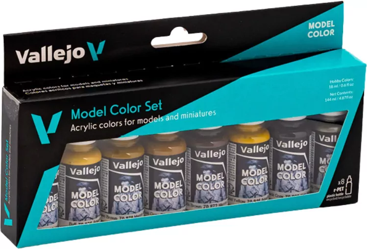 Vallejo: 70.108 - Model Color Set - Panzer Colors (8 x 18 ml) - tantis.pl