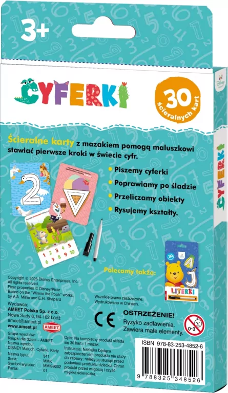 Disney Maluch. Cyferki. Karty - tantis.pl