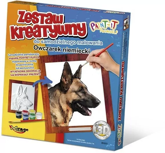 Zestaw Kreatywny do malowania - Owczarek niemiecki - tantis.pl