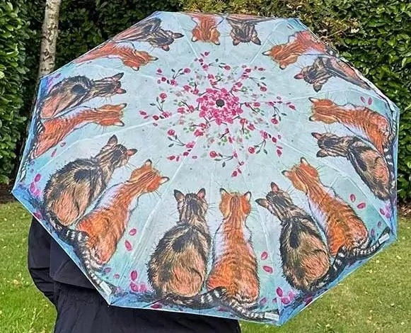 Parasolka Koty i kwiaty - tantis.pl