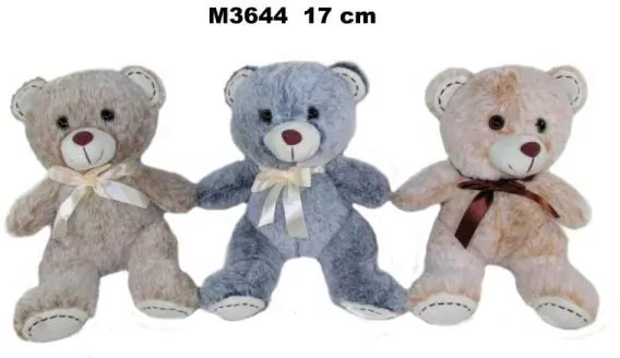 Maskotka Miś 17cm 3 kolory mix cena za 1 szt - tantis.pl