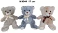 Maskotka Miś 17cm 3 kolory mix cena za 1 szt - tantis.pl