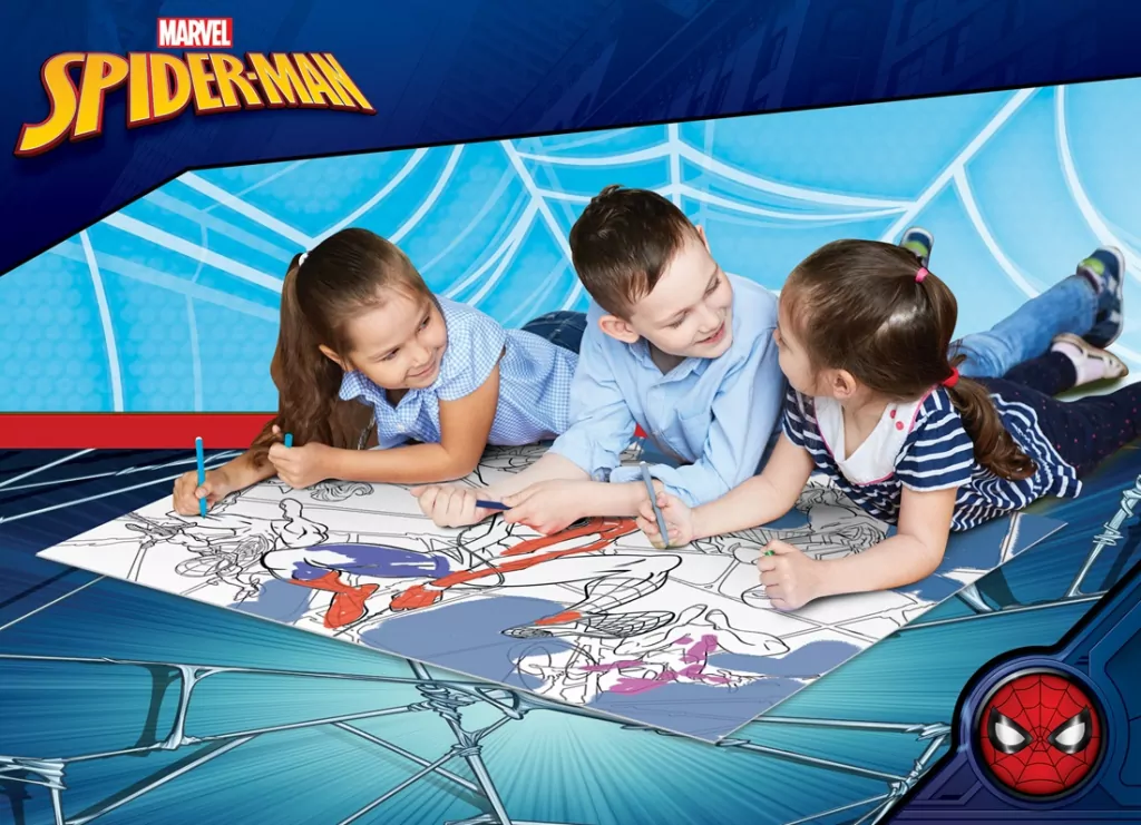 Lisciani. Puzzle 4x48 podłogowe dwustronne. Maxi Spiderman - tantis.pl