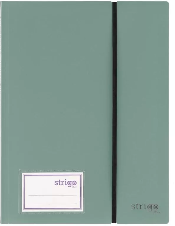 Album ofertowy A4 20 koszul z gumką zieleń STRIGO - tantis.pl