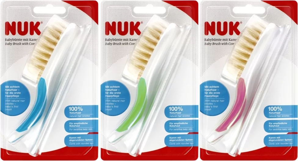 NUK SZCZOTKA GRZEBYK DLA NIEMOWLAT 10256236 1/5 - tantis.pl