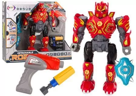 Robot do skręcania światła dźwięk czerwony