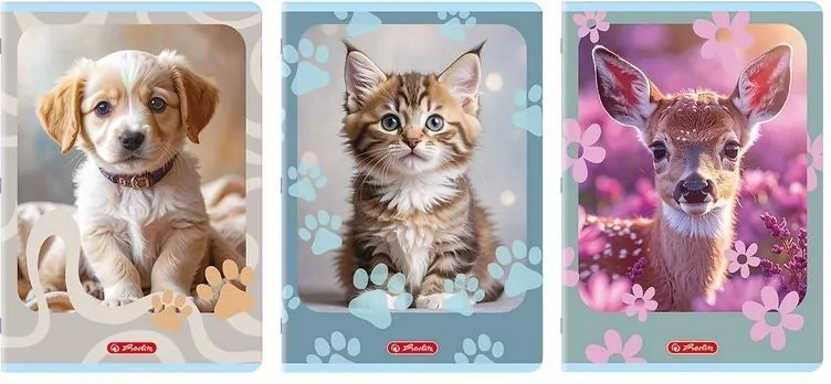 Zeszyt A4/32K linia Animals  HERLITZ - tantis.pl