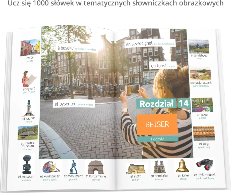 Norweski w obrazkach. Słownik, rozmówki, gramatyka - tantis.pl
